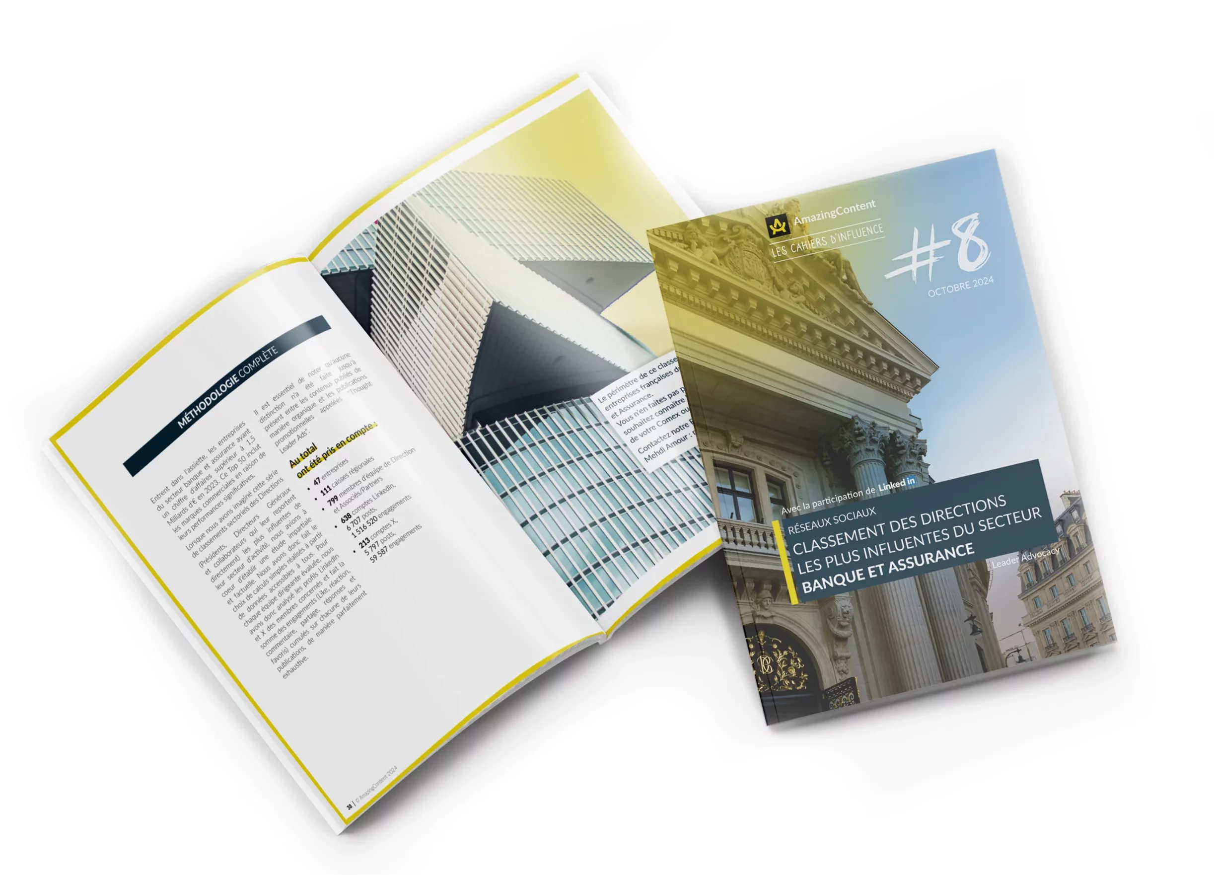 Mise en page et direction artistique du classement thématique - Banque et assurance