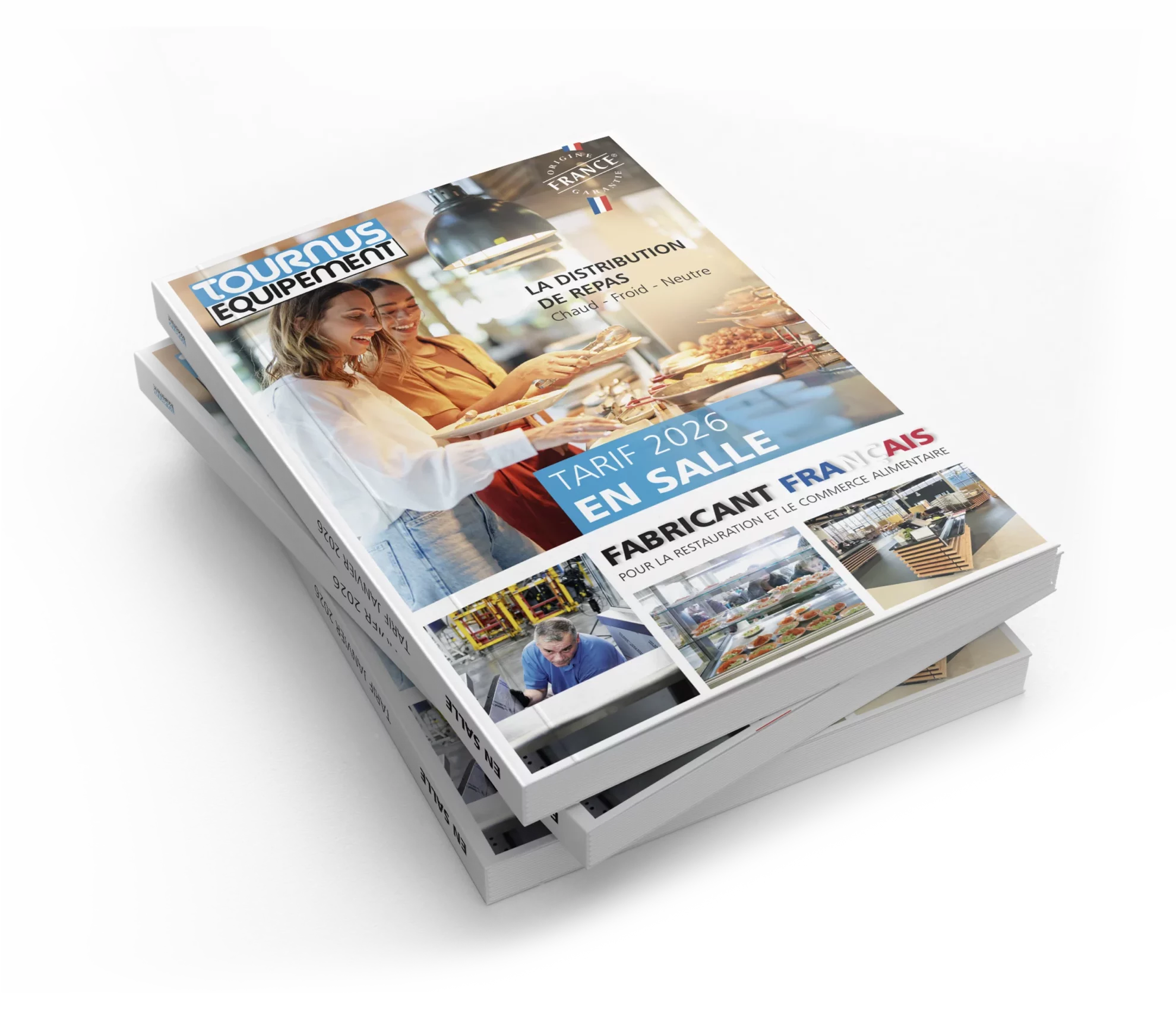 Catalogues Tournus Équipement : mise en page et suivi de fabrication