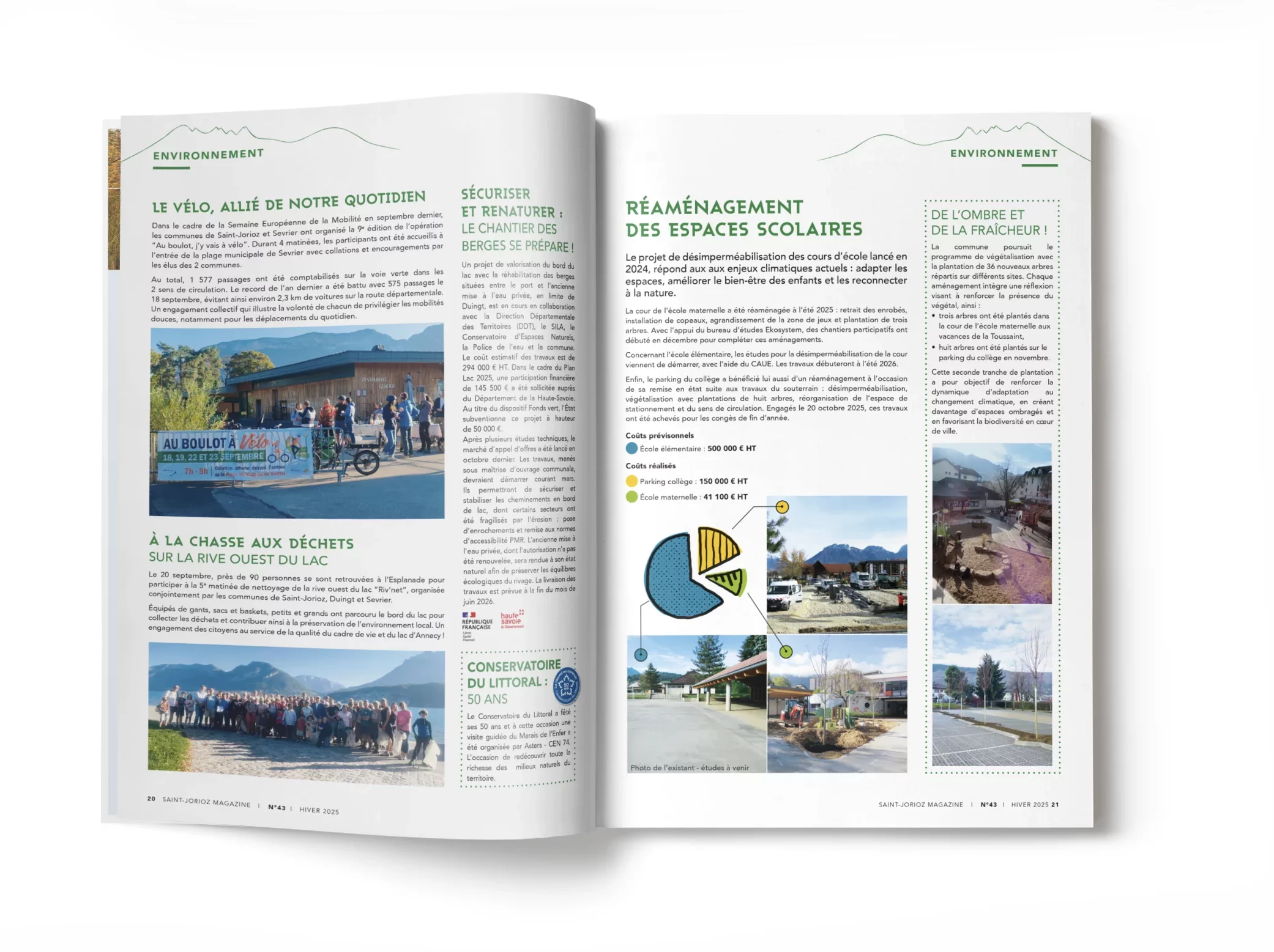 Magazine municipal de Saint-Jorioz – Mise en page - création graphique