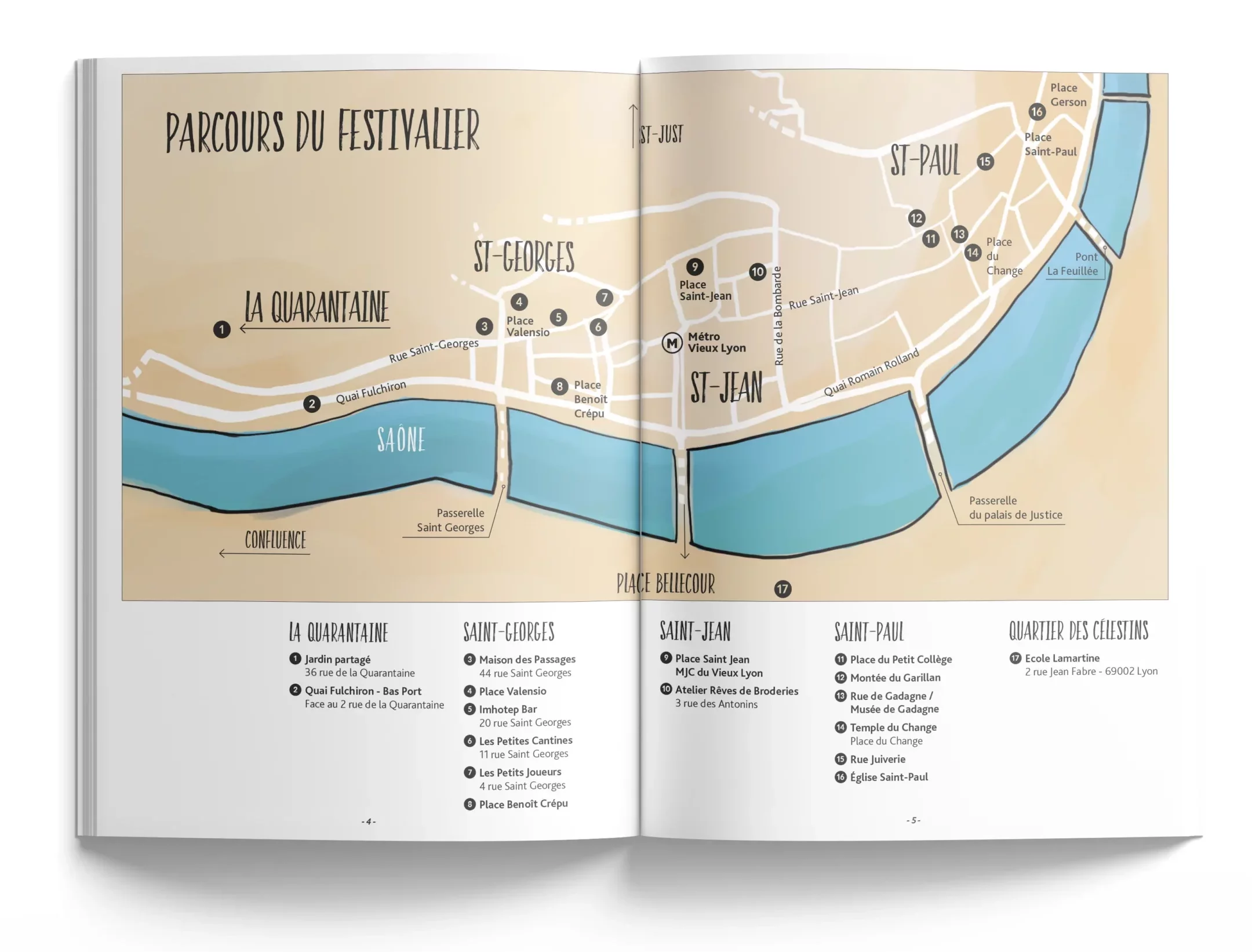 Festival Vieux Lyon en Humanité : plan